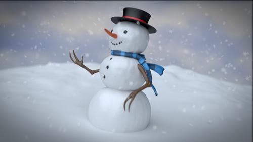 Snowman In Cycles preview image